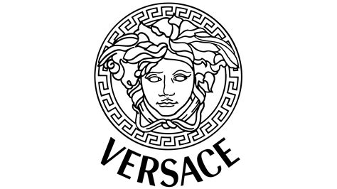 logo brand versace|versace logo black and white.